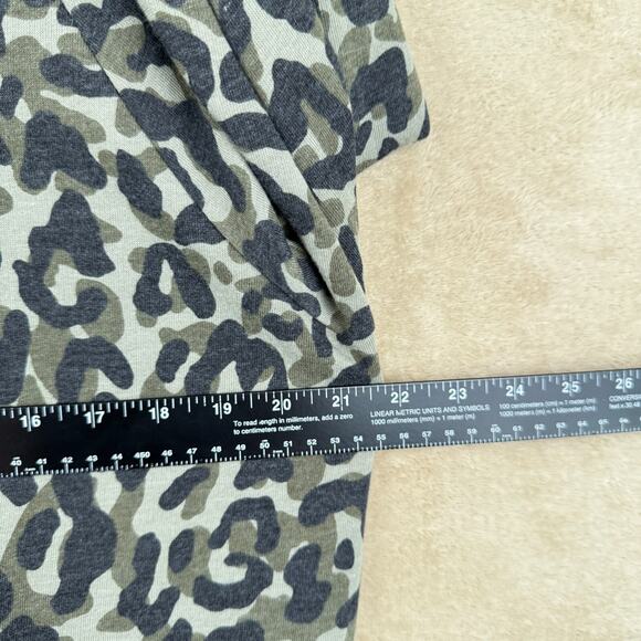 Pink By Victoria's Secret Sweatshirt Womens S Green Camo Off Shoulder Pullover - Picture 7 of 9